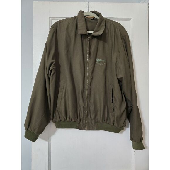 MGM‎ Grand Las Vegas Men's Dress Lightweight Green Jacket Size Large Snap Pocket - Picture 1 of 6